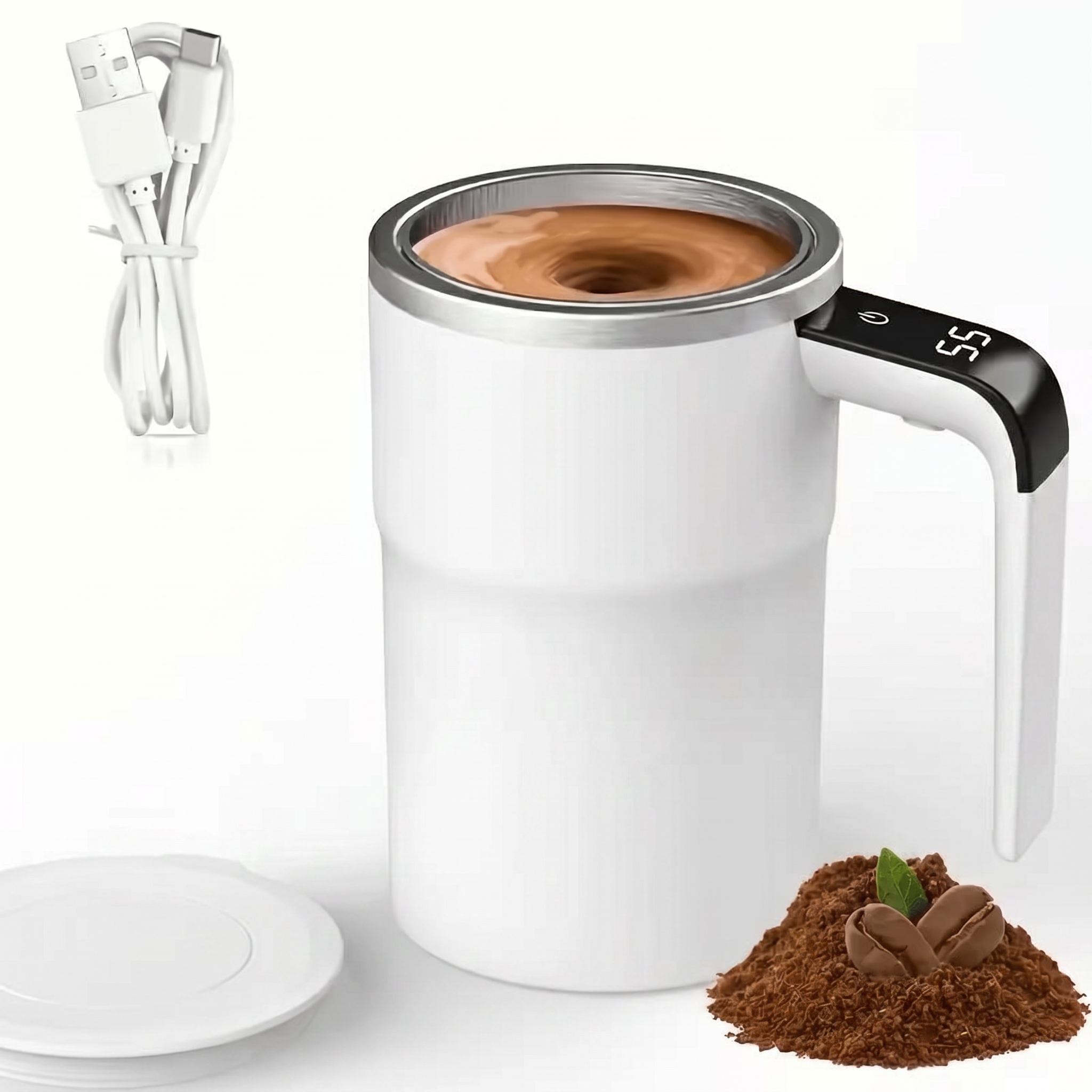 Magnetic Stirring Coffee Cup